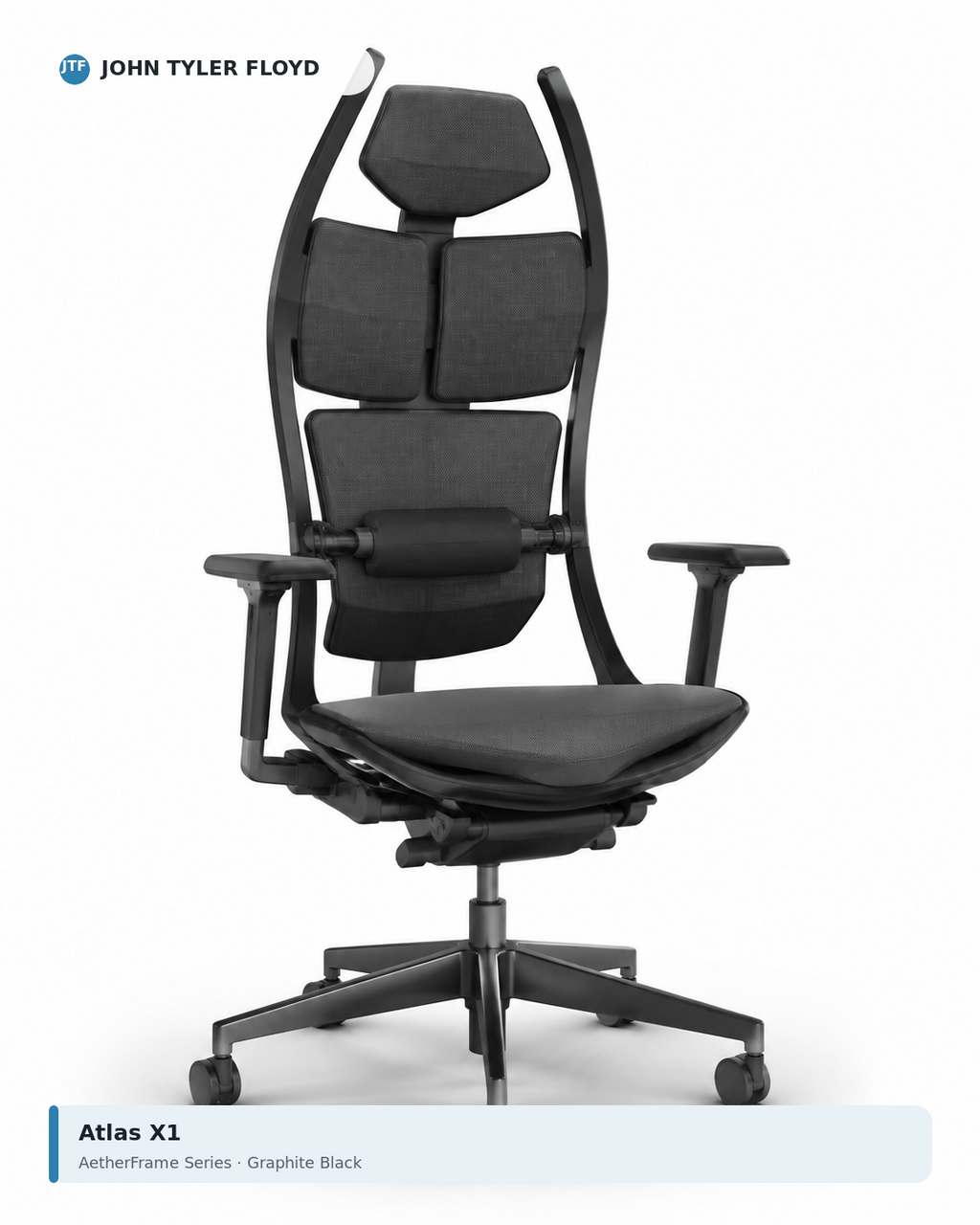 JOHN TYLER FLOYD AetherFrame Atlas X1 Ergonomic Chair