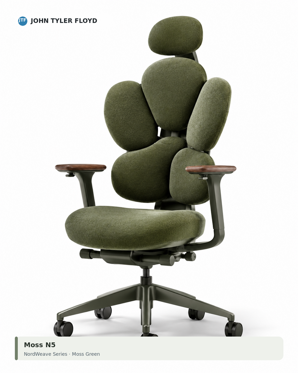 JOHN TYLER FLOYD NordWeave Moss N5 Ergonomic Chair