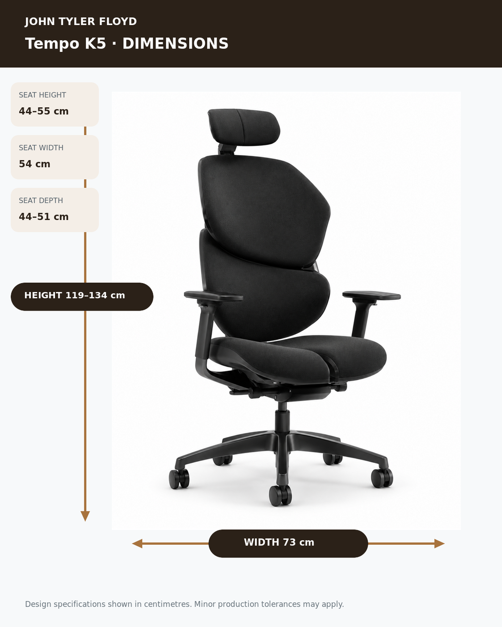 JOHN TYLER FLOYD KineticArc Tempo K5 Ergonomic Chair