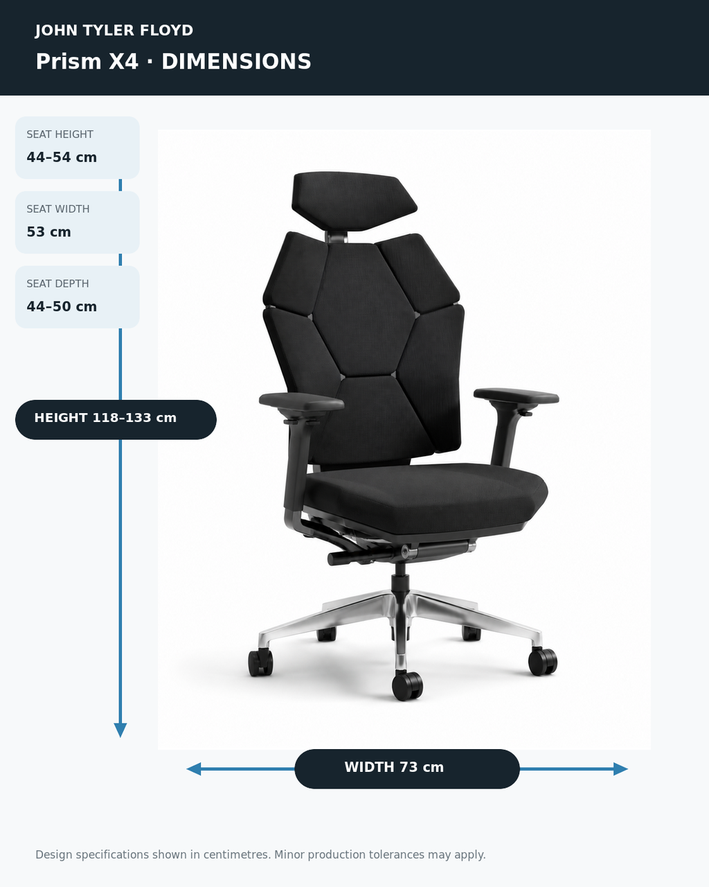 JOHN TYLER FLOYD AetherFrame Prism X4 Ergonomic Chair