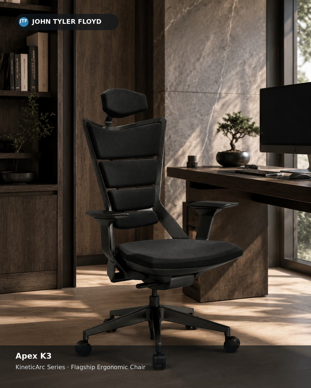 JOHN TYLER FLOYD KineticArc Apex K3 Ergonomic Chair
