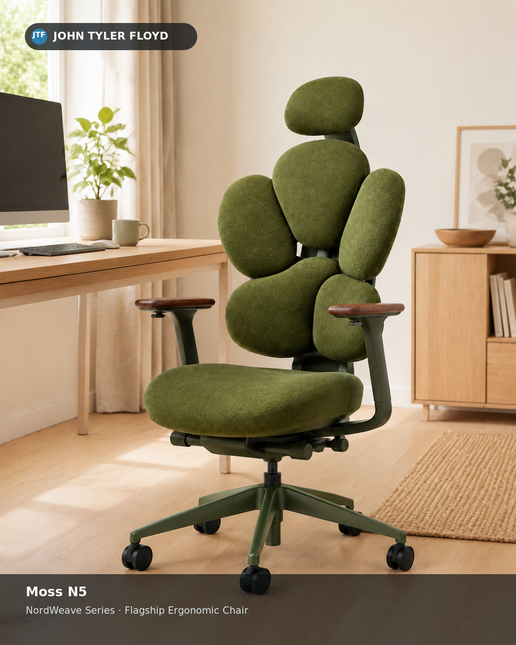 JOHN TYLER FLOYD NordWeave Moss N5 Ergonomic Chair