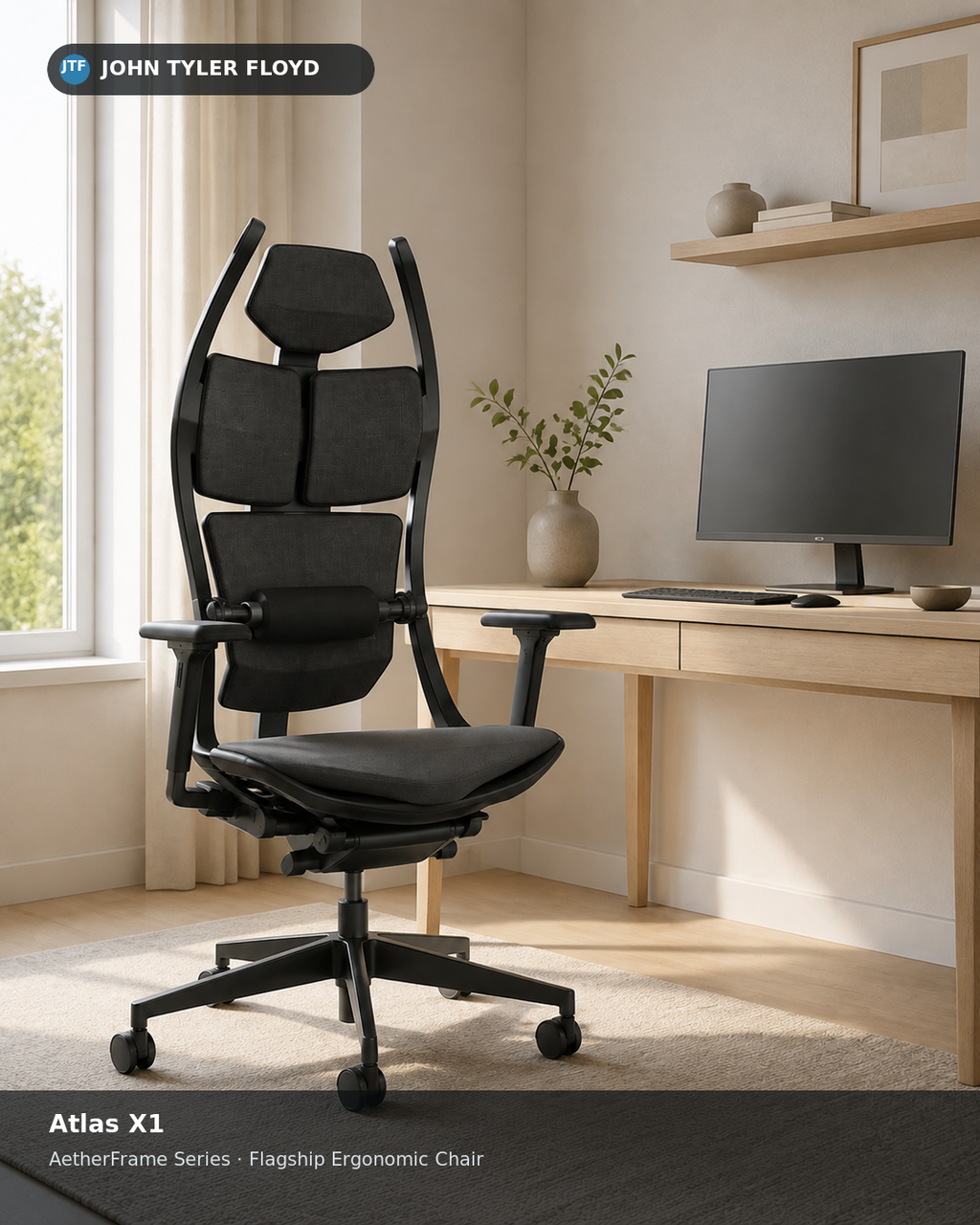 JOHN TYLER FLOYD AetherFrame Atlas X1 Ergonomic Chair