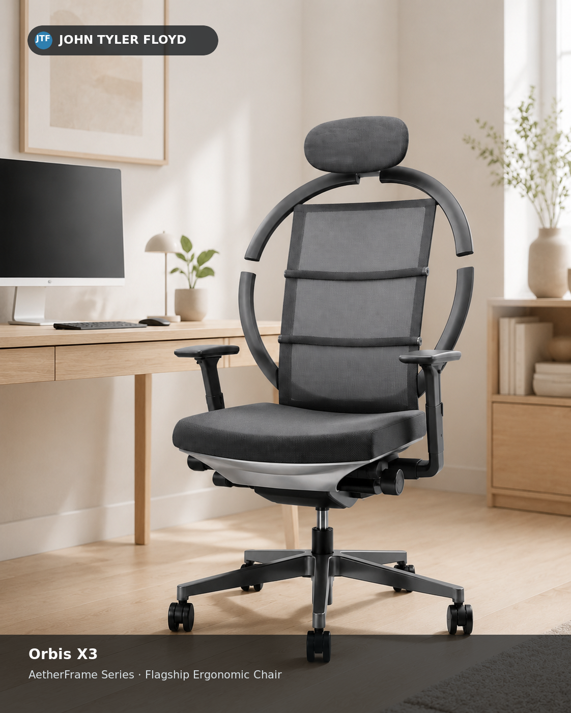 JOHN TYLER FLOYD AetherFrame Orbis X3 Ergonomic Chair