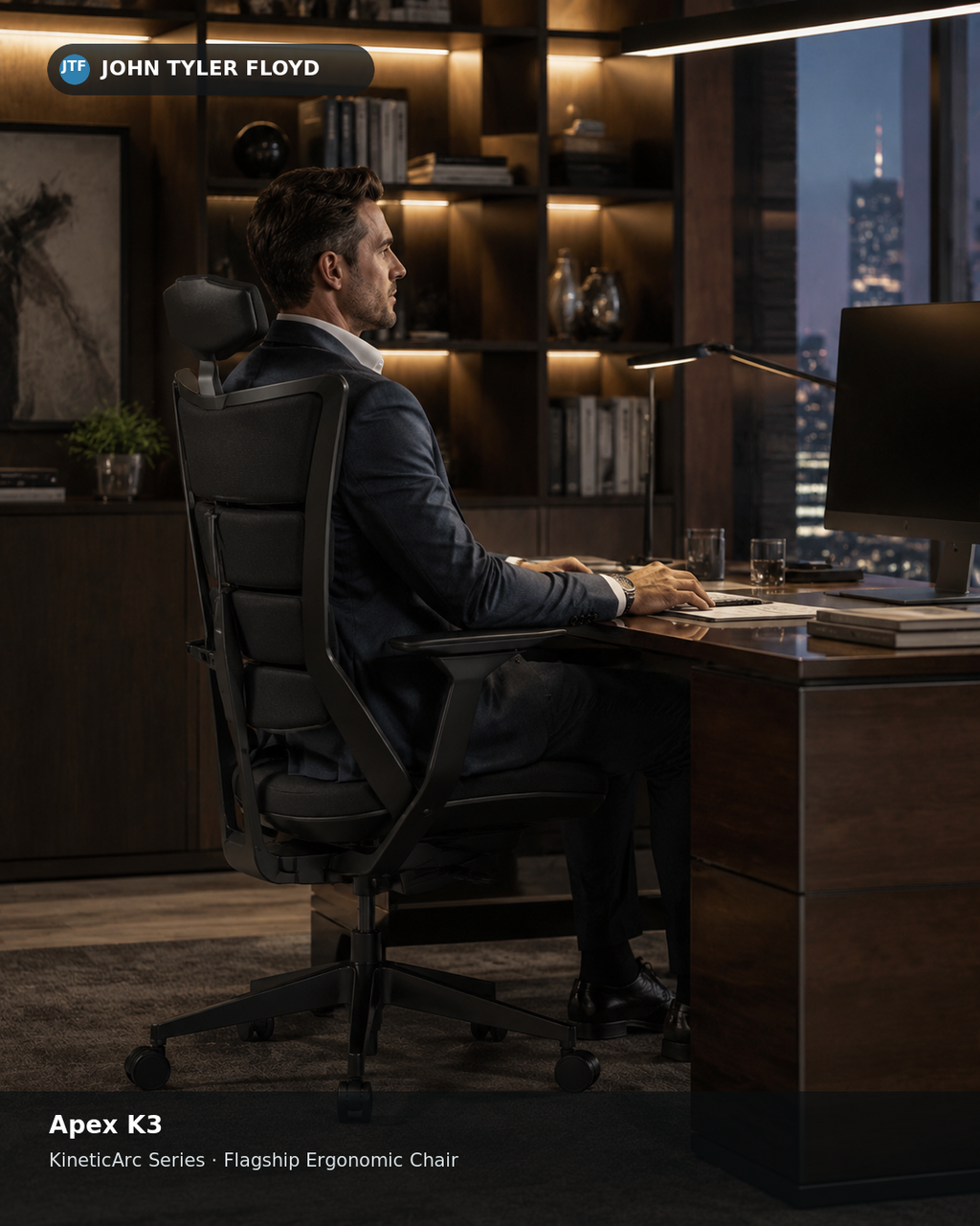JOHN TYLER FLOYD KineticArc Apex K3 Ergonomic Chair