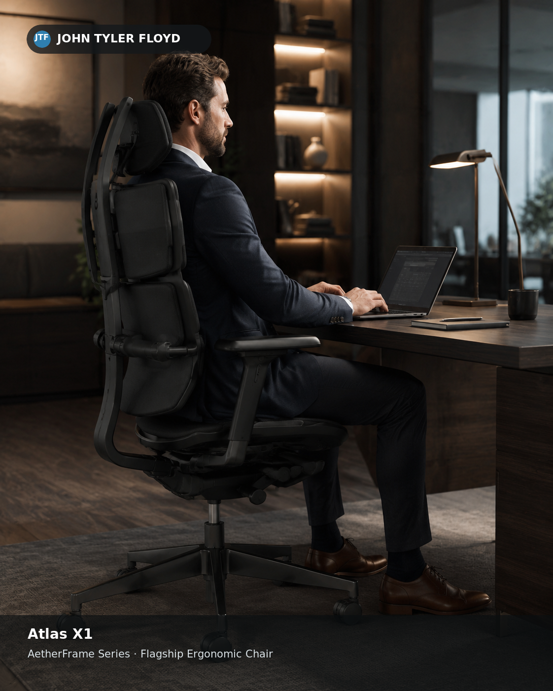 JOHN TYLER FLOYD AetherFrame Atlas X1 Ergonomic Chair